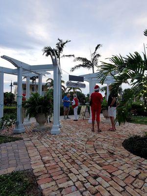 The Bonita Springs Historic Society participating with an open house during the Holiday in the Park festivities.