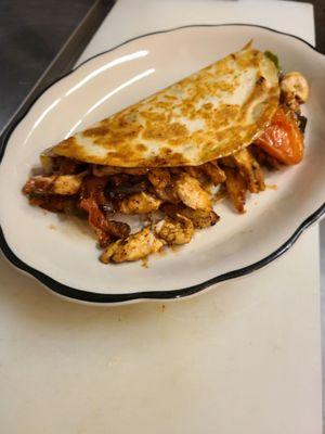 Fajita quesadilla chiken