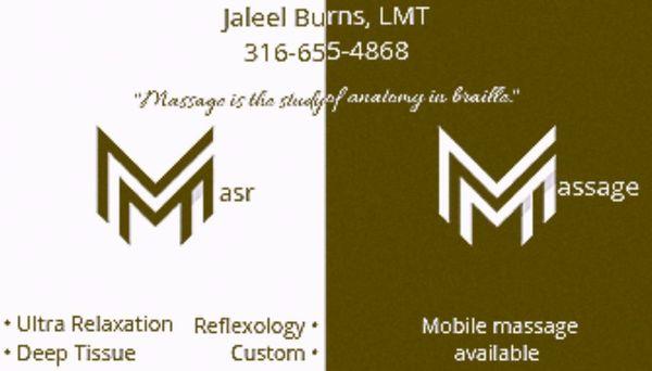 Jaleel Burns, LMT - Masr Massage