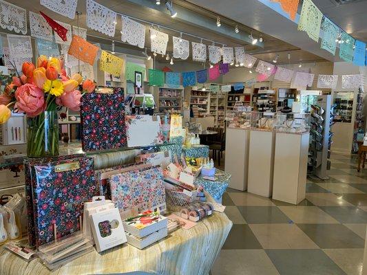 Novelty gifts, wrapping, paper, office supplies, stationery and cards are all available in store and online