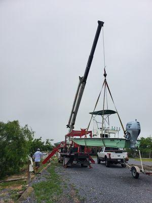 Yes that was us loading boats on the bay!!