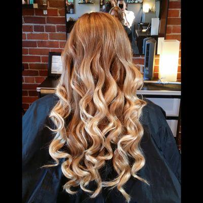 beautiful balayage/ombre with lots of natural shine