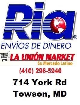 Envios de Dinero a su pais con Ria.  Envios Giros de Dinero. Los Mejores precios y tarifas.  Envia dinero en tu tienda latina