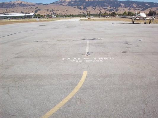 marking for taxi thru spots