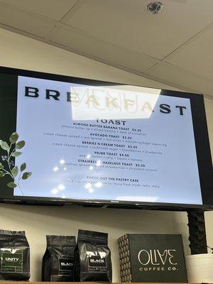 Bfast Menu