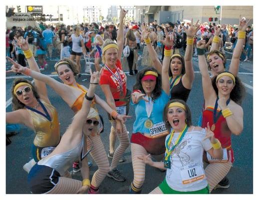 May's Elves getting physical 80's style for Bay to Breakers