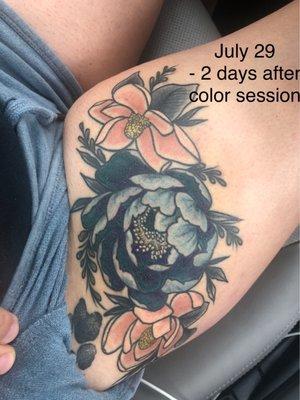 It's not a bad tattoo. But the color and style is not what we discussed