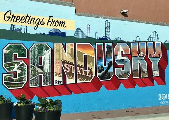 Downtown Sandusky mural.