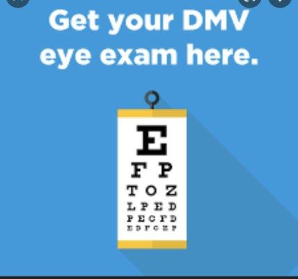 Authorized DMV eye exam location