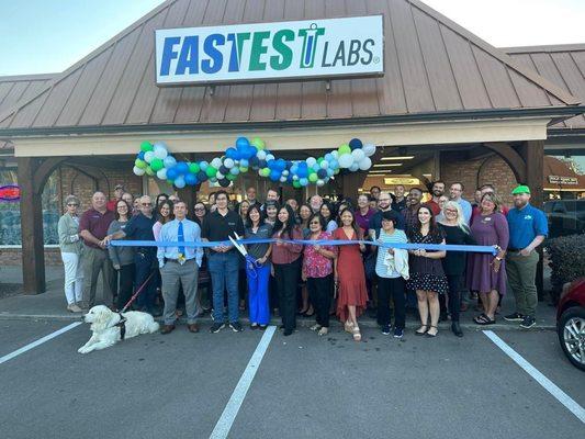 Ribbon Cutting Event at Fastest Labs of Knoxville.  Sponsored by Farragut Chamber of Commerce.