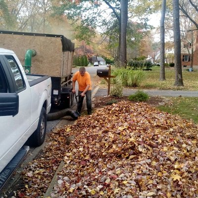 We started curbside service off of Foulk Road 
1 price covers for FALL PICKUP of leaves  6 weeks of pickup at curb