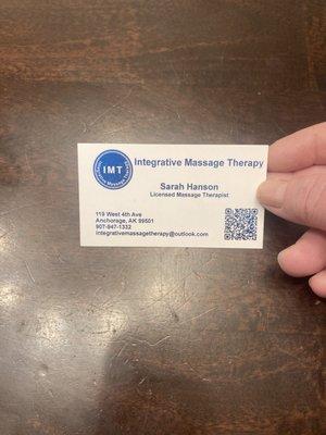 Business card with QR CODE