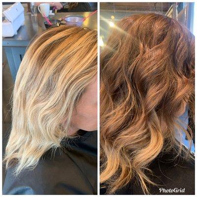 Dimensional balayage