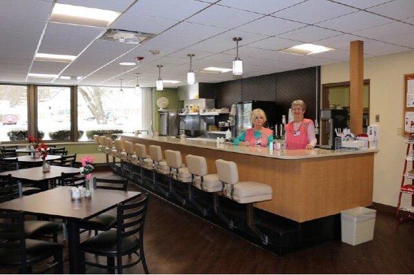 Dining area at TAH Snack Shop