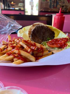 Cheese Burger &fries