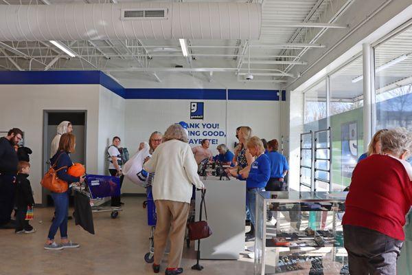 Interior of LaFayette Goodwill store