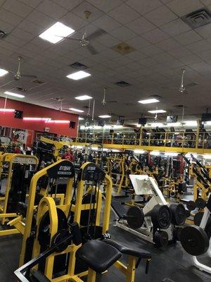 Inside gym