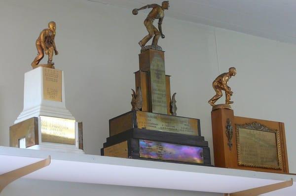 This trio of trophies date back to the 1930's and the 1950's.