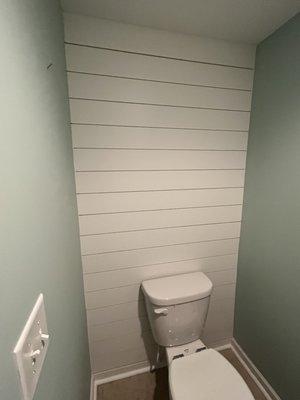 After picture of shiplap