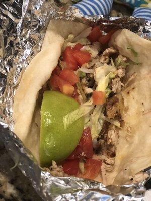 Taco de pollo