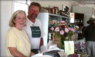 The owners of Door County Wildwood Market. 
 introducing Mary Pat and Mark Carlson.
 
 Photo from the Door County Wildwood Market website