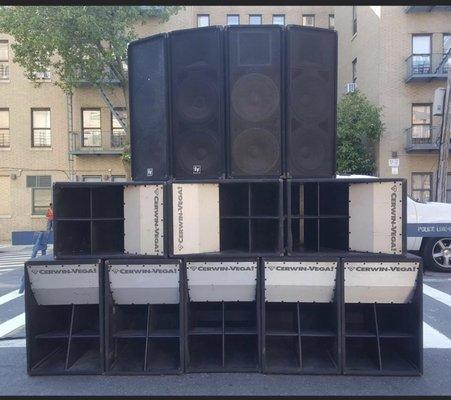 Sound system rentals based on availability