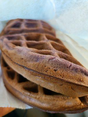 Taro mochi waffle