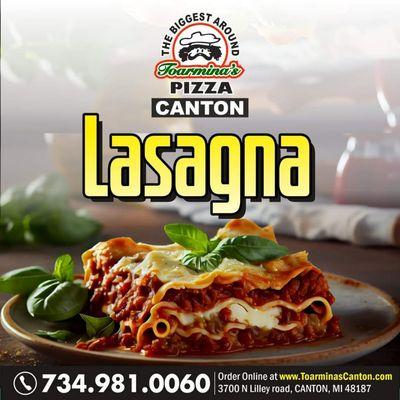 Are you craving for Lasagna? Order Today!!