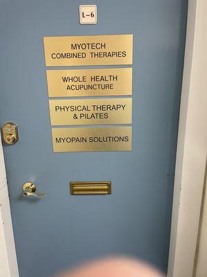 Names of therapies at clinic