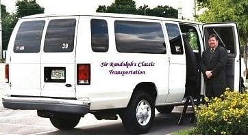 Our van service.  Seats 10 with luggage or 14 for evening out.