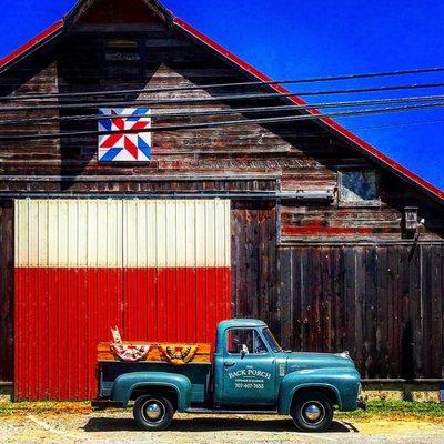 the Back Porch farm truck on the 4th of July