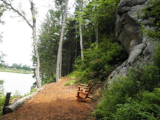 The Black Diamond team created an outdoor living space.