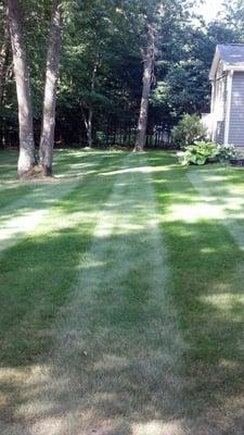 Lawn in Stow, Ma. Fertilized by Elite Turf Care