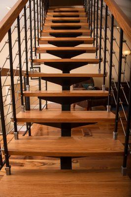 Multi-Line floating stairs are a great way to open up your space and keep your aesthetics classic and streamlined.