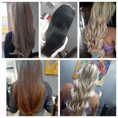 Fusion hair extensions The color and anytime! 734 2991500