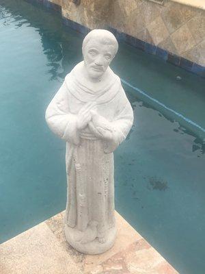 Saint Frances statue