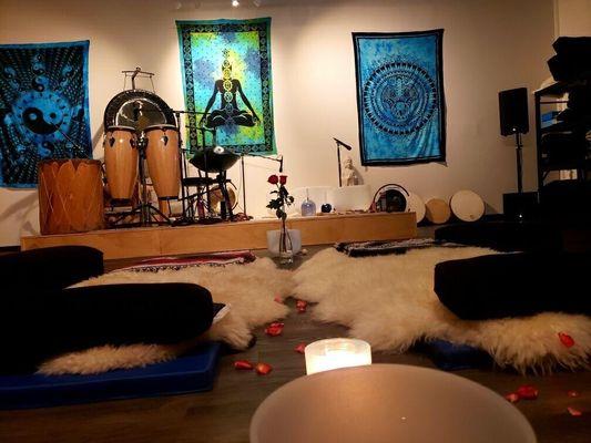 The sound healing instruments!