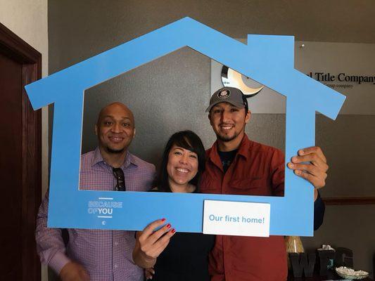 Congrats to the Lunas on the purchase of their first home!