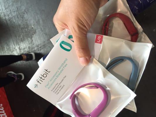 Free Bands from Sponsor Fitbit.  Thanks Fitbit!