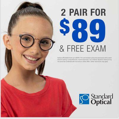 Back to school is just around the corner. Schedule your children now for their eye exams.