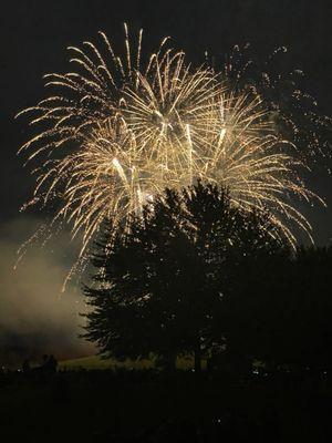 Spectacular 4th of July fireworks show at Mitchell Park.