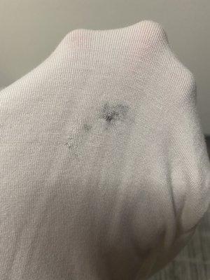 Onesie burned, very thin material