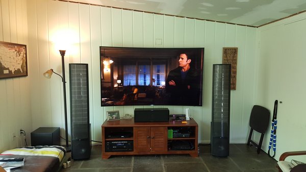 Home theater set up