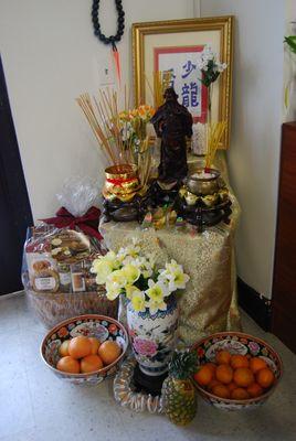 Entrance altar