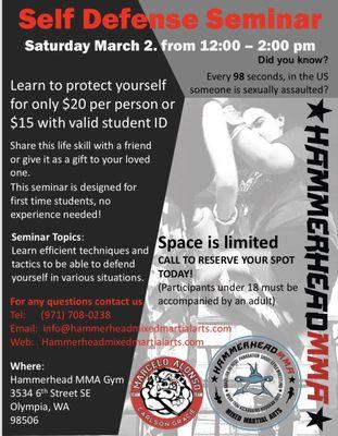 A self defense seminar