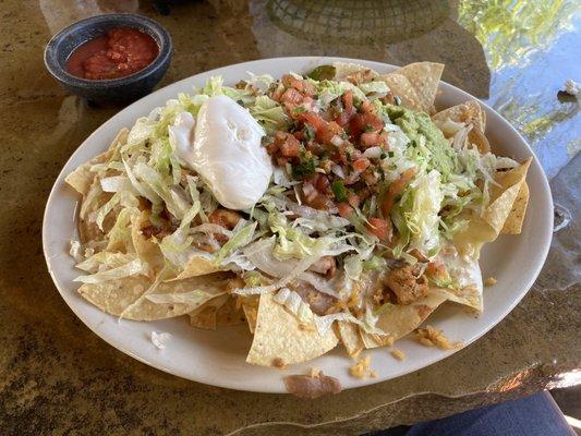 Fajita chicken nachos