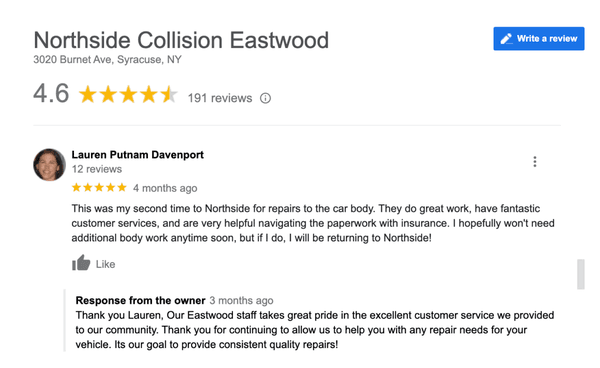 Go to Google Reviews to see how great our shop really is!