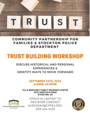 Trust Building Workshop with Stockton Police Department