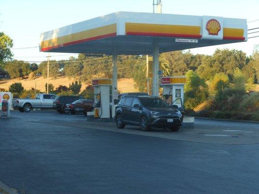 gas pumps at the Plymouth location