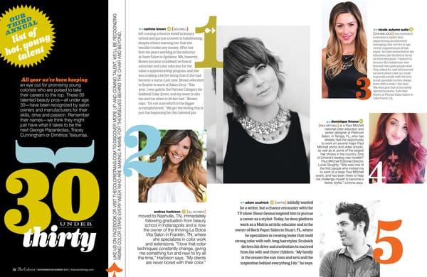 Rock Paper Salon Owner Adam Sculnick was named one of The Colorist Magazines 2015 Top 30 Colorists Under 30.